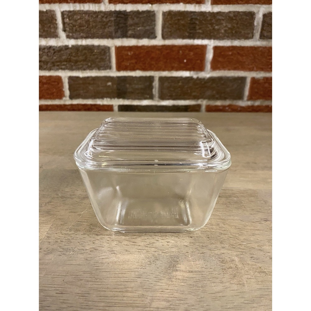 PYREX 501 B Dish & 501 C Clear Ribbed Glass Refrigerator Dish Replacement